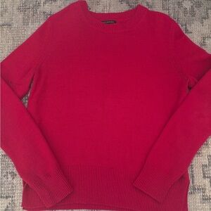 Banana Republic Vibrant Red Crew Neck Sweater